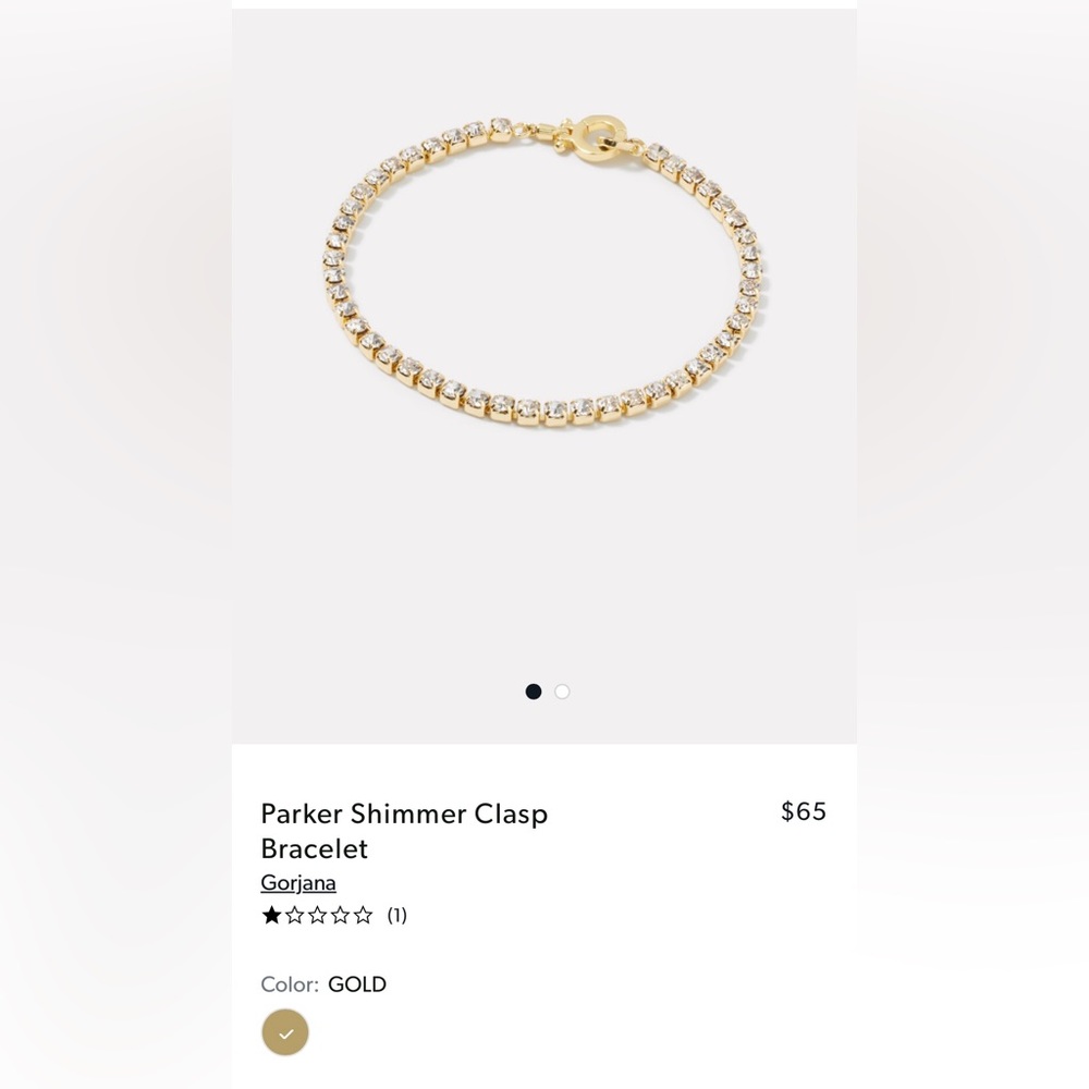 NWT! Gorjana Parker Shimmer Clasp Bracelet